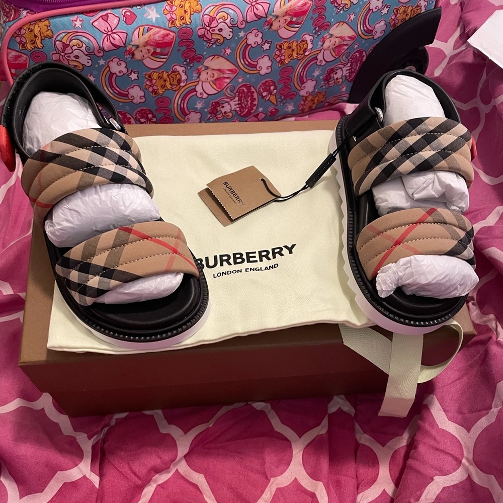 Toddler Girls Authentic Burberry Sandals